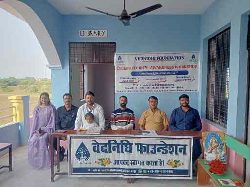 वेदनिधि फाउंडेशन ने स्कूल में साइबर सुरक्षा जागरूकता कार्यशाला का आयोजन किया।